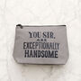 'Exceptionally Handsome' Wash Bag, thumbnail 3 of 5