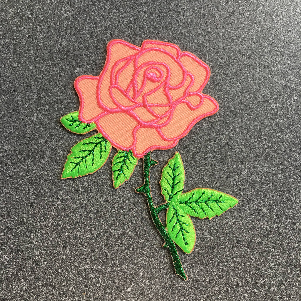 Rose Iron On Patch, 1 of 4