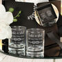 Pair Of We Tied The Knot Wedding Keepsake Shot Glasses, thumbnail 1 of 5