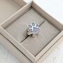 Memorial Ashes Pawprint Charm Bead, thumbnail 2 of 7