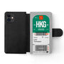 Personalised Leather Hong Kong Design Wallet Flip Case, thumbnail 4 of 9