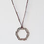 Fine Organic Silver Cord Necklace, thumbnail 1 of 2