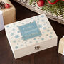 Personalised Ice Blue Snowflake Christmas Eve Box, thumbnail 3 of 10