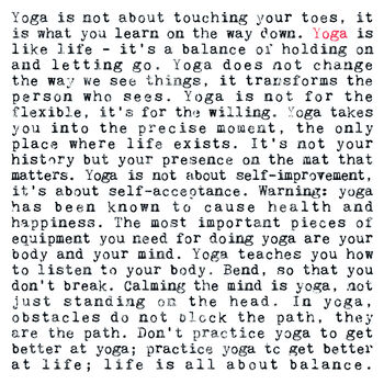 Inspiring Yoga Quotes Print, 3 of 7
