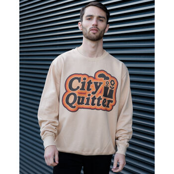 City Quitter Men's Slogan Sweatshirt, 2 of 5