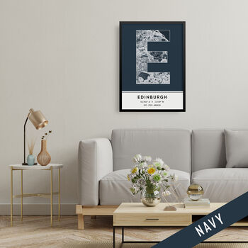 Edinburgh City Map Wall Art Print, 3 of 9