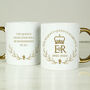 Personalised Queen Memorial Gold Handle Mug, thumbnail 3 of 5