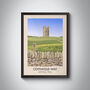 Cotswold Way National Trail Travel Poster Art Print, thumbnail 1 of 8