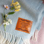 Personalised Wedding Message Throw, thumbnail 1 of 10