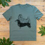 Dachshund And Bear T Shirt, thumbnail 5 of 5