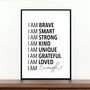 'I Am Enough' Daily Affirmations Print, thumbnail 2 of 3
