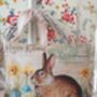 Easter Bunny Fabric Postcard Lavender Bag, thumbnail 5 of 6