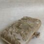 Gold Raw Silk Rectangular Clutch Bag, thumbnail 3 of 10