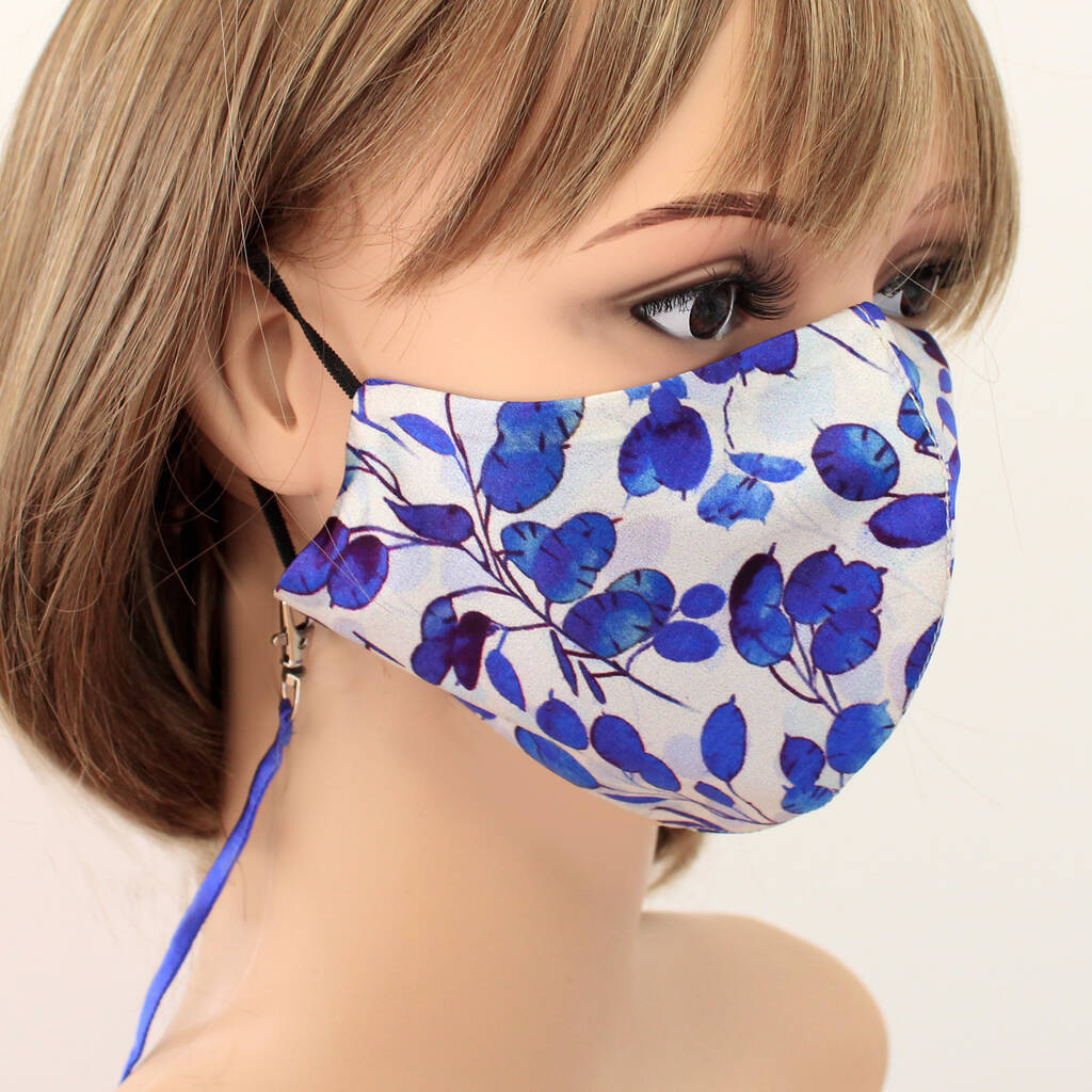Honesty Silk Face Mask With Lanyard, 1 of 5