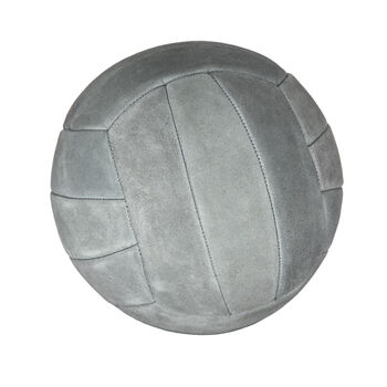 Hand Sewn Suede Leather Football Ball Size Five, 5 of 8