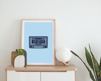 Taylor Swift Midnights Inspired Cassette Print, 3 of 5