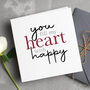 You Fill My Heart With Happy Card Set Of Two, thumbnail 1 of 3