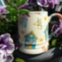 Tankard Mug In Beach Huts Design, thumbnail 2 of 7