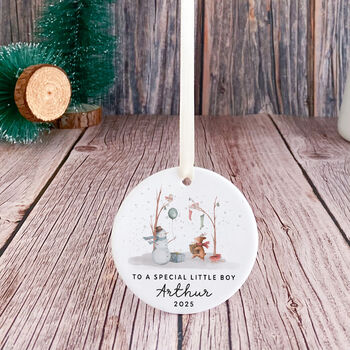 Personalised Special Little Boy Christmas Ornament, 7 of 7