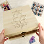 Personalised True Love Story Wooden Keepsake Box, thumbnail 1 of 3