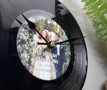 Personalised Vinyl Record Clock, 3 of 10