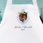 Personalised Dad And Father's Day Blue Crest Photo Apron, thumbnail 10 of 12