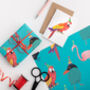 Tropical Birds Wrapping Paper, thumbnail 2 of 3