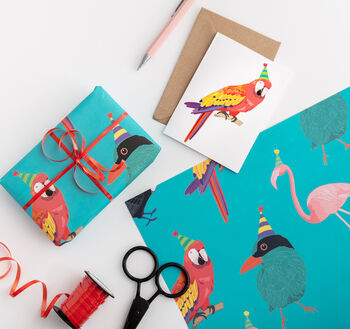 Tropical Birds Wrapping Paper, 2 of 3