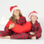 Girl's And Boy's Personalised Luxury Tartan Christmas Brushed Cotton Pyjama, thumbnail 4 of 12