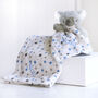 Personalised Blue Fluffy Koala Comforter Blanket Set, thumbnail 1 of 6