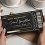 Personalised Hotel Reservation Gift Voucher Gold Foil, thumbnail 1 of 9