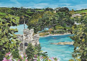 St Just In Roseland, Upcycled Blank Card, 2 of 4