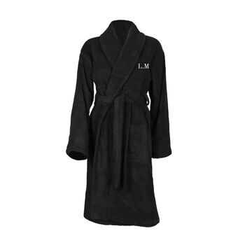 Personalised Luxury Shawl Collar Unisex Bathrobe, 12 of 12