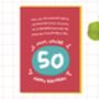 Funny Mum 50th Birthday Card, thumbnail 1 of 7