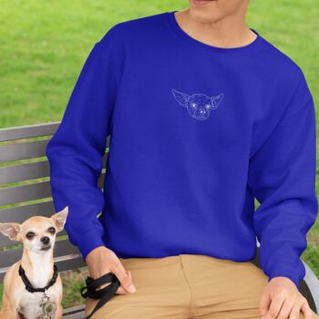 Personalised Pet Portrait Face Outline Sweatshirt, 3 of 10