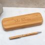 Teacher's Personalised Bamboo Pen And Giftbox, thumbnail 1 of 3