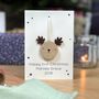 Personalised First Christmas Reindeer Decoration Card, thumbnail 7 of 7