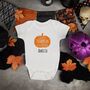 Cutest Pumpkin In The Patch Halloween Baby Grow, thumbnail 4 of 4