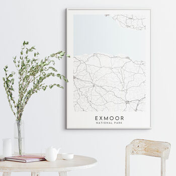 Exmoor National Park Map Print, 3 of 4