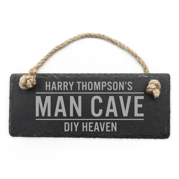 Personalised Dad's Slate Man Cave Sign, 4 of 5