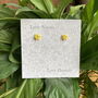 Yellow Daffodil March Birth Flower Stud Earrings, thumbnail 3 of 4