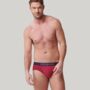 Multipack Four Pairs Of Men's Bamboo Briefs In Stripes, thumbnail 4 of 7