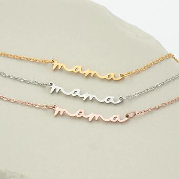 Mama Script Necklace, 4 of 9