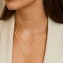 Five Diamond Station Necklace, thumbnail 3 of 4