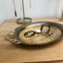 Vintage Brass Tray With Decorative Handles, thumbnail 8 of 8
