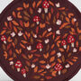 Magical Mushroom Embroidered Burgundy Jewellery Box, thumbnail 5 of 5