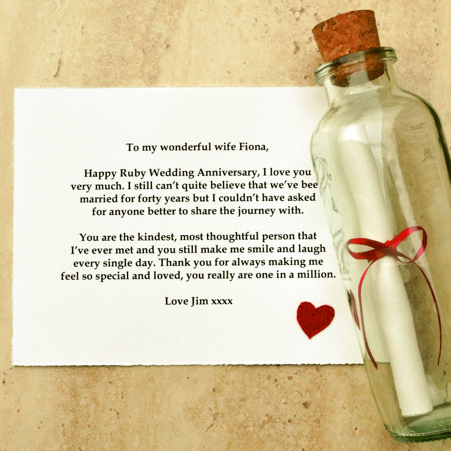 Ruby Wedding Anniversary Gift By Jenny Arnott Cards Gifts