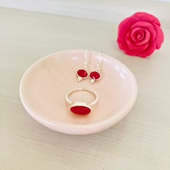 Porcelain Pink Ring / Trinket Dish, 4 of 4