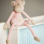 Cheeky Monkey In Pink Plush Toy For Baby And Toddler, thumbnail 1 of 11