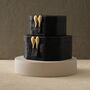 Handmade Black Leather Box Set With Brass Angel Wings, thumbnail 1 of 2